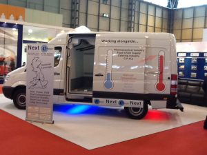 Temperature Controlled Vans at exhibition