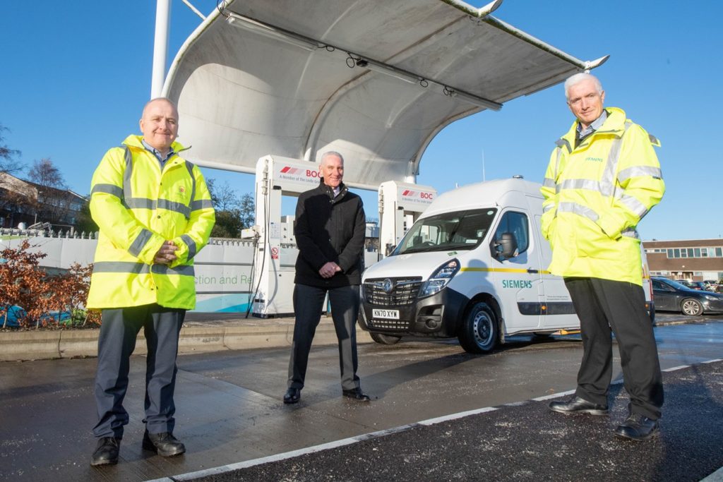 Siemens mobility with their hydrogen powered commercial vehicle